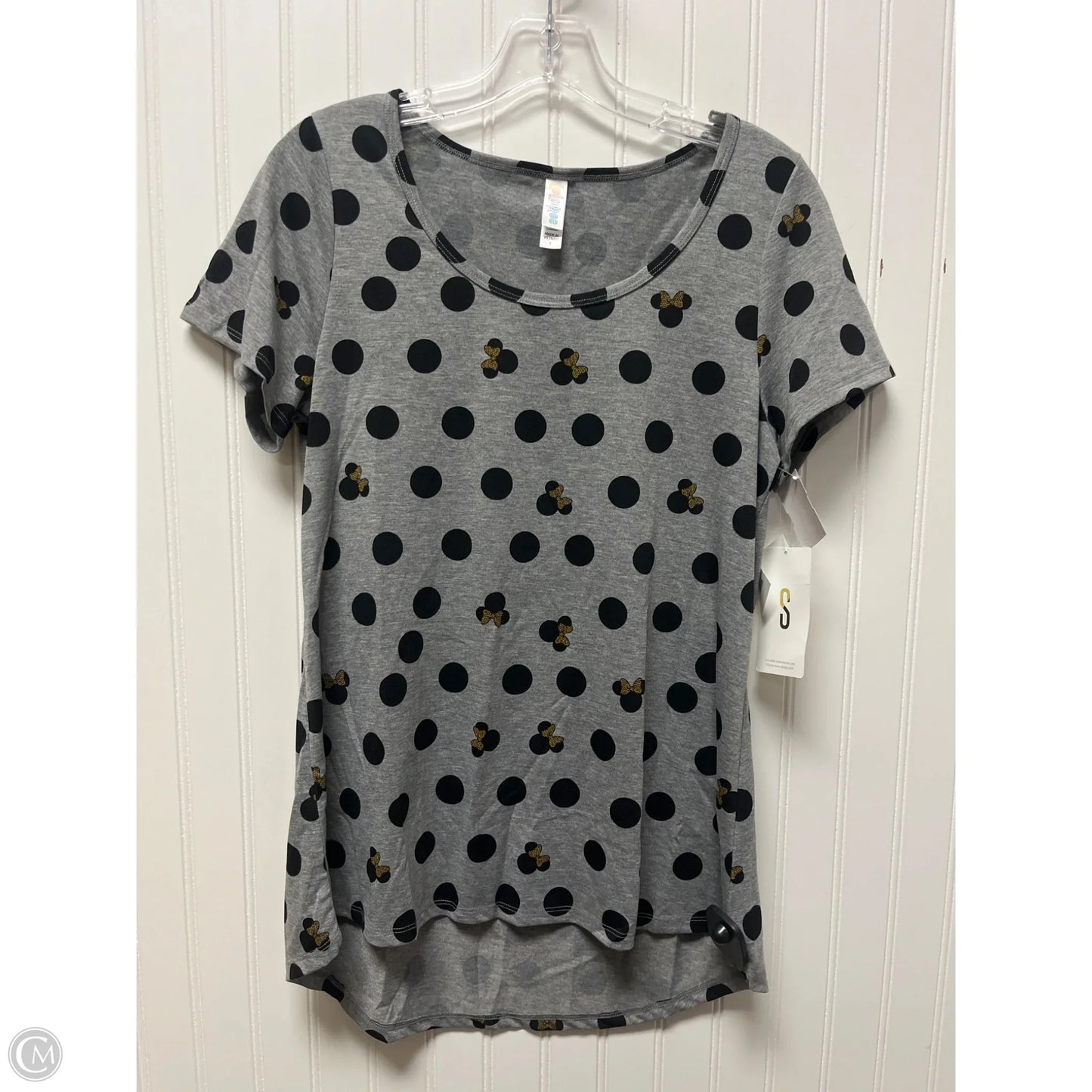 Top Short Sleeve By Lularoe In Grey, Size: S