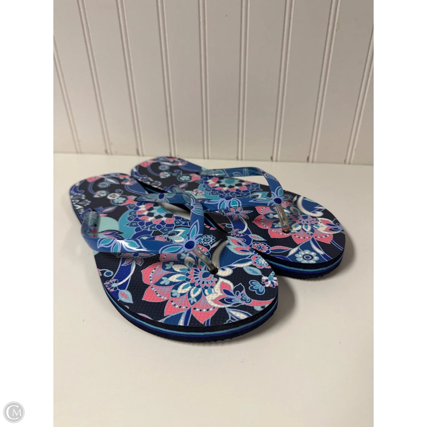 Sandals Flip Flops By Vera Bradley In Navy, Size: 10