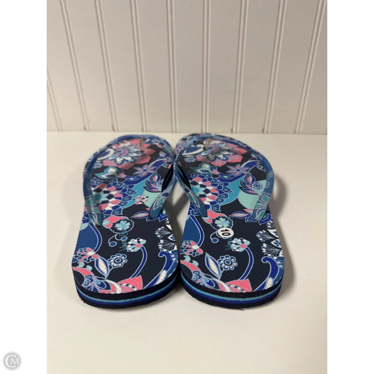 Sandals Flip Flops By Vera Bradley In Navy, Size: 10