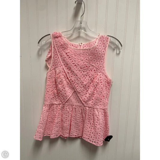 Top Sleeveless Designer By Lilly Pulitzer In Pink, Size: Xs