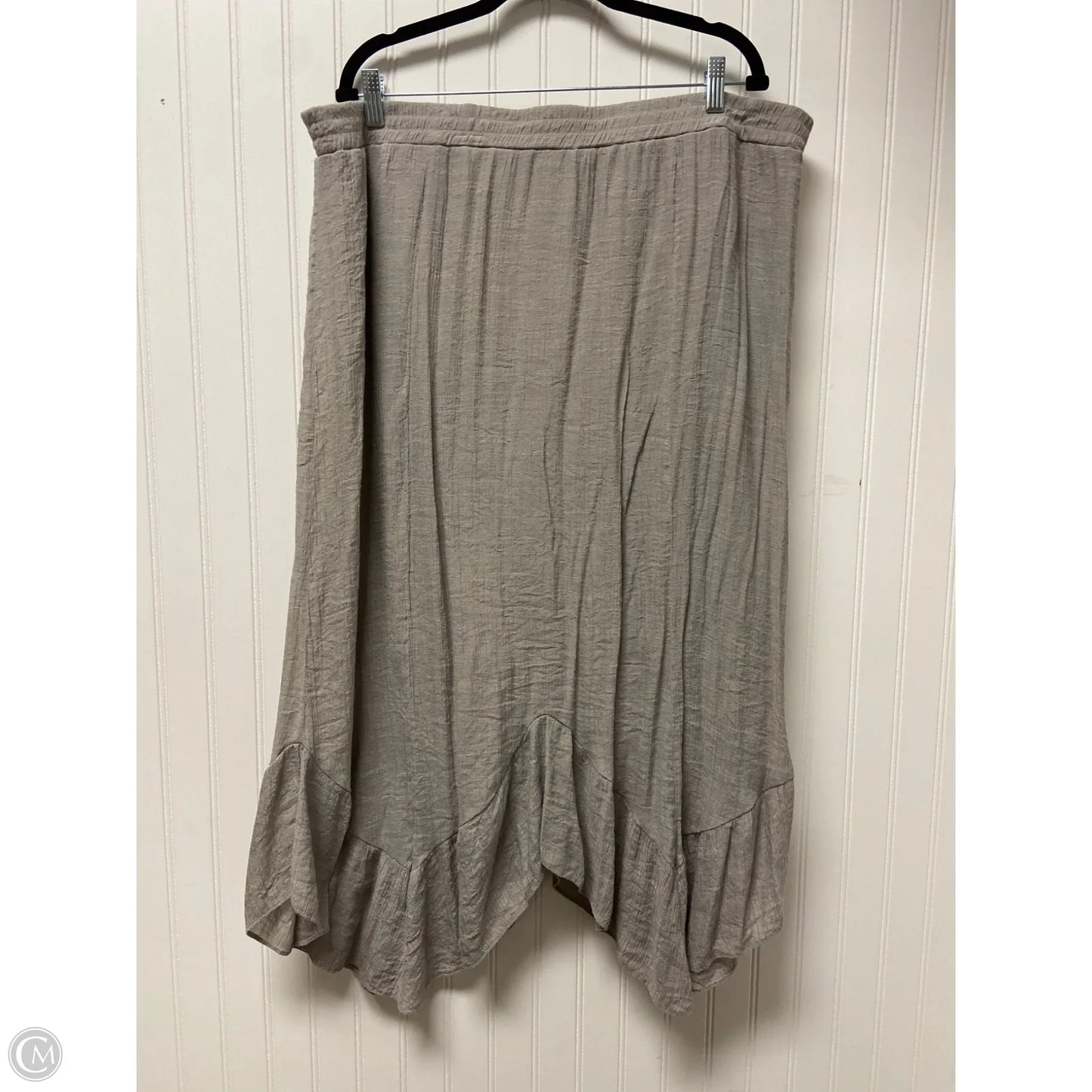 Skirt Midi By In Studio In Taupe, Size: 3x