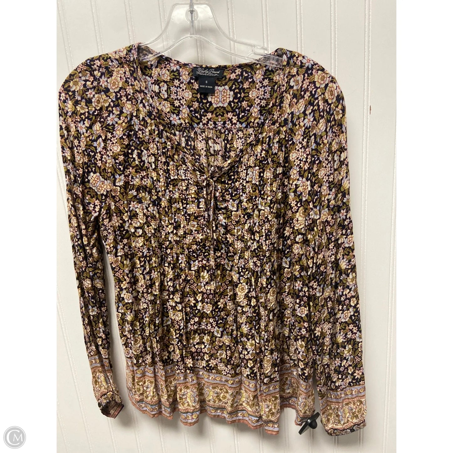 Top Long Sleeve By Lucky Brand In Navy, Size: S