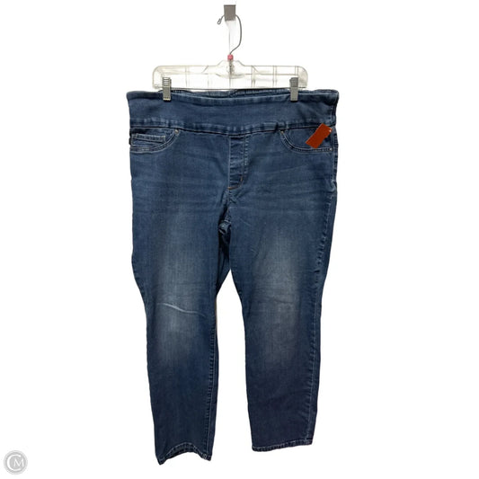 Jeans Skinny By Lee In Blue Denim, Size: 18