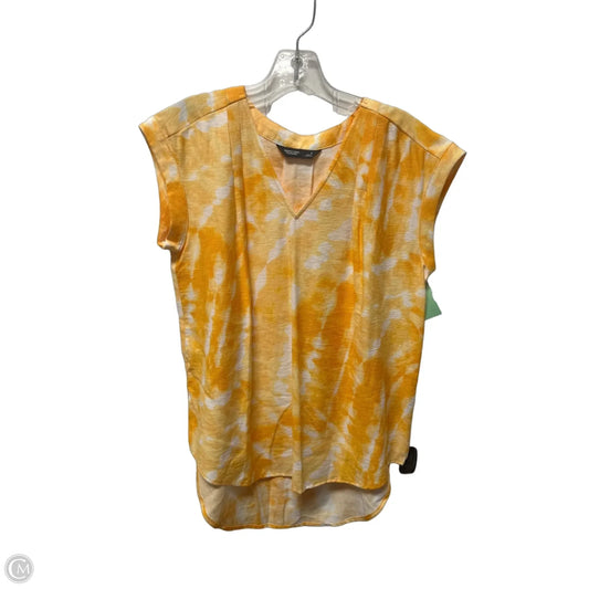Top Sleeveless By Simply Vera In Yellow, Size: S