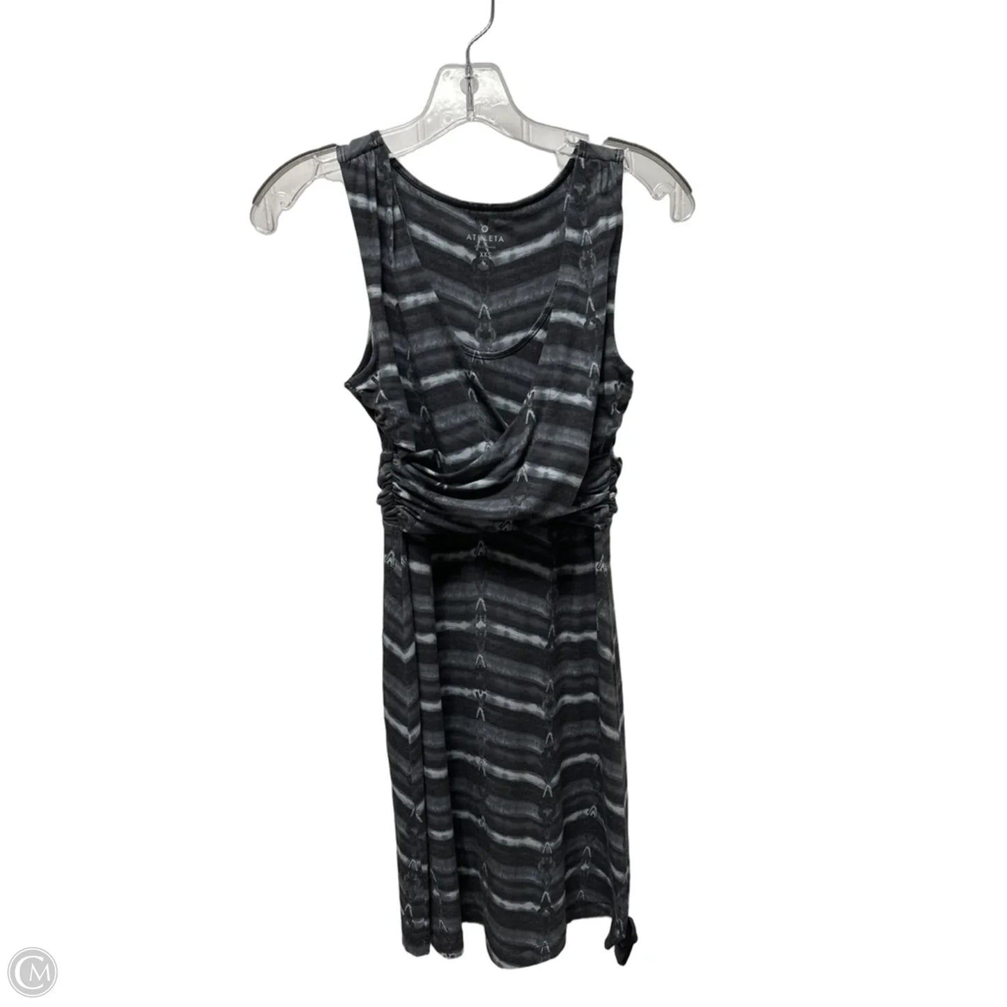 Athletic Dress By Athleta In Black & Grey, Size: Xxs