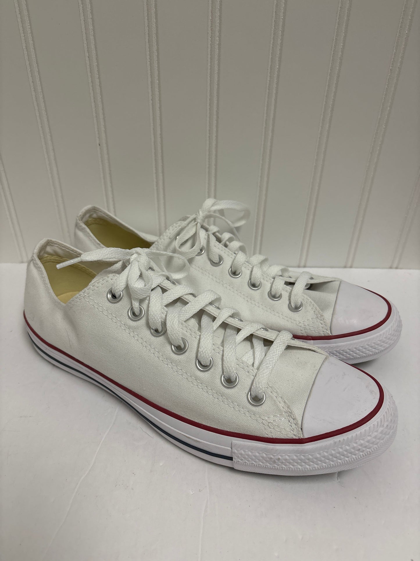 White Shoes Sneakers Converse, Size 10