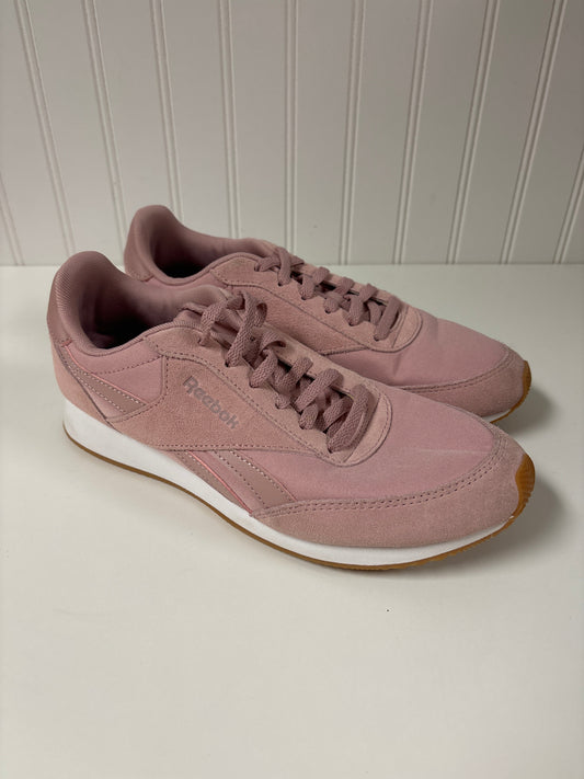 Pink Shoes Sneakers Reebok, Size 8