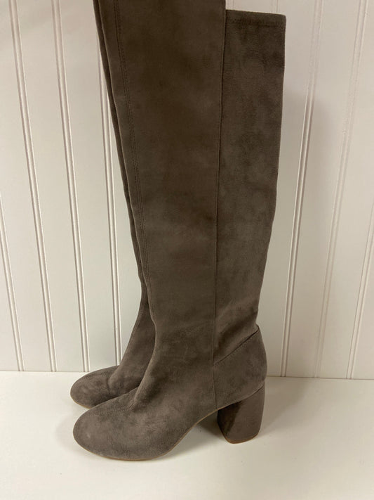 Taupe Boots Ankle Heels Nine West, Size 7