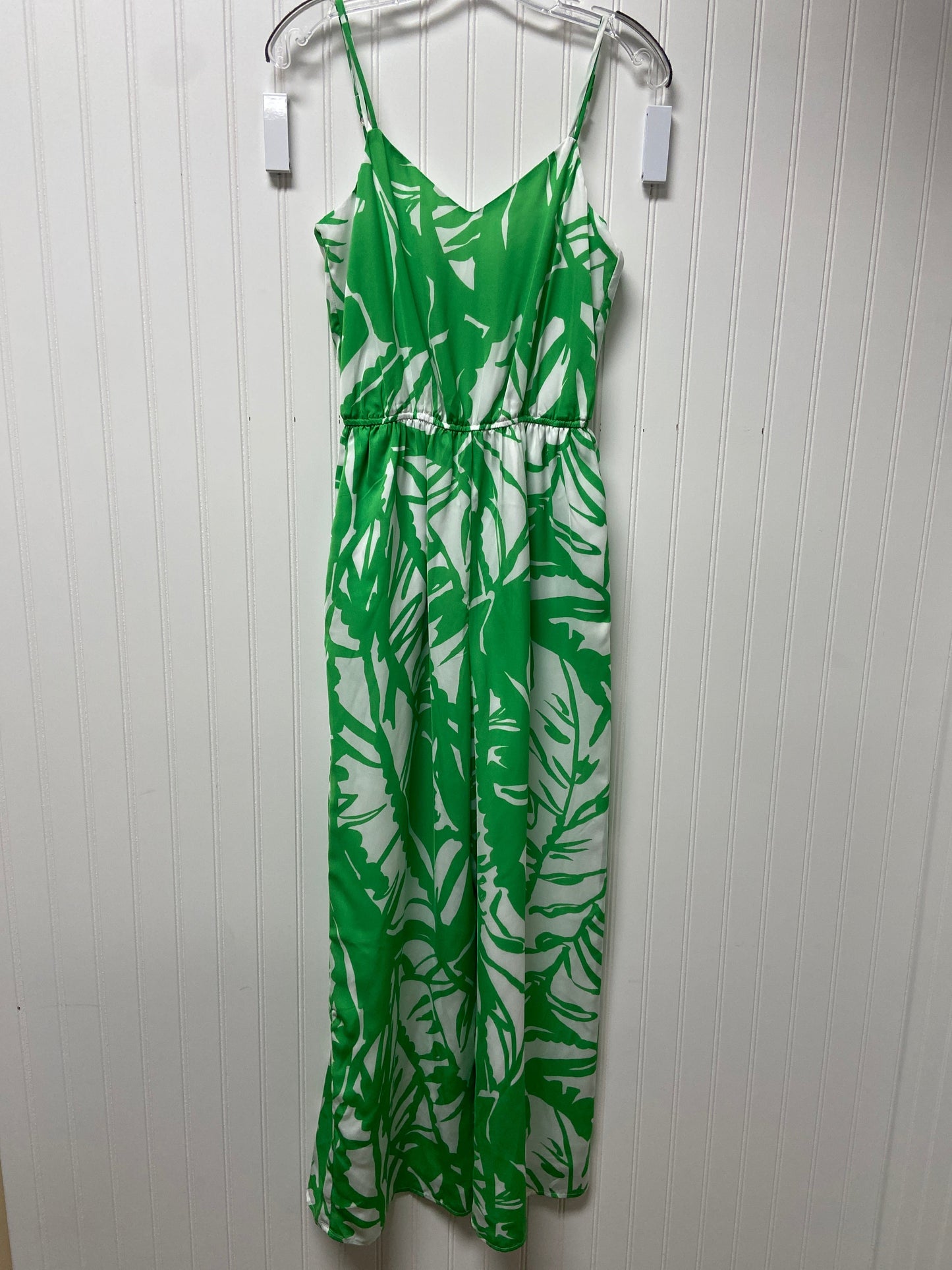 Jumpsuit Designer By Lilly Pulitzer In Green & White, Size: Xs