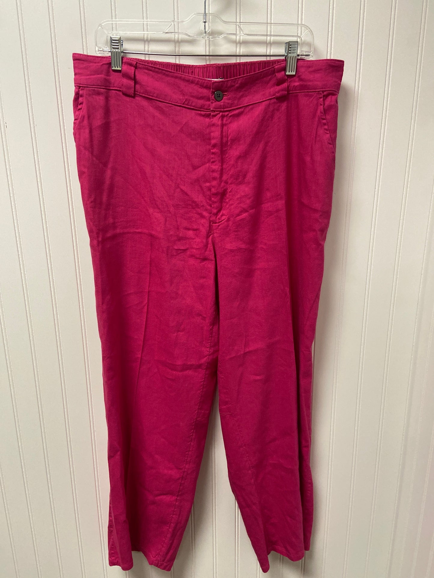 Pants Designer By Halston In Pink, Size: Xl