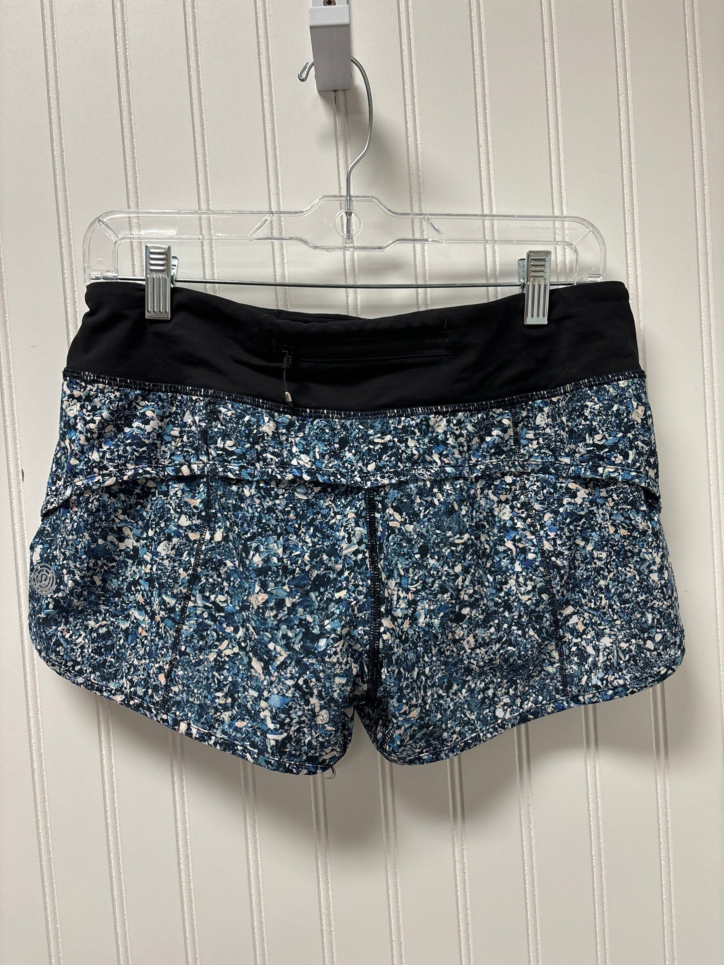 Athletic Shorts By Lululemon In Black & Blue, Size: S