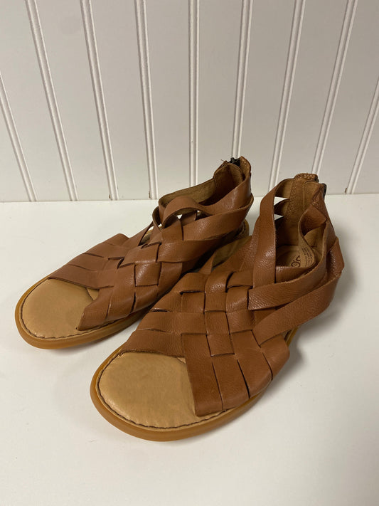 Sandals Flats By Born In Brown, Size: 7