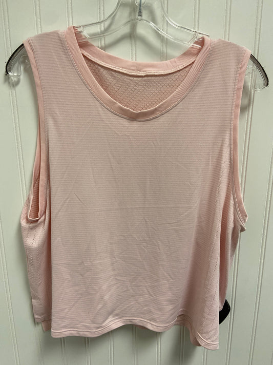 Athletic Tank Top By Lululemon In Pink, Size: L