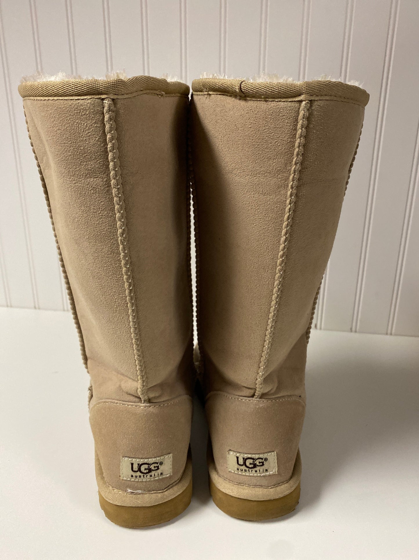 Boots Designer By Ugg In Tan, Size: 9