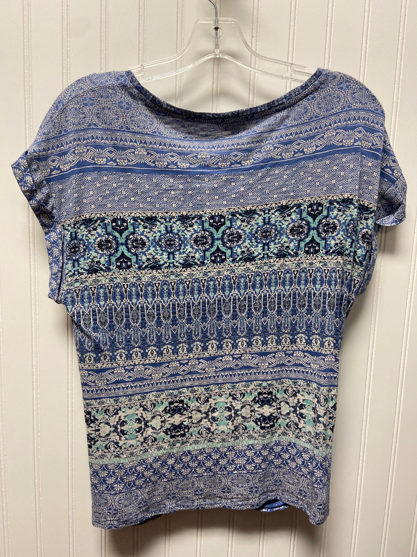 Top Short Sleeve By Lucky Brand In Blue, Size: S