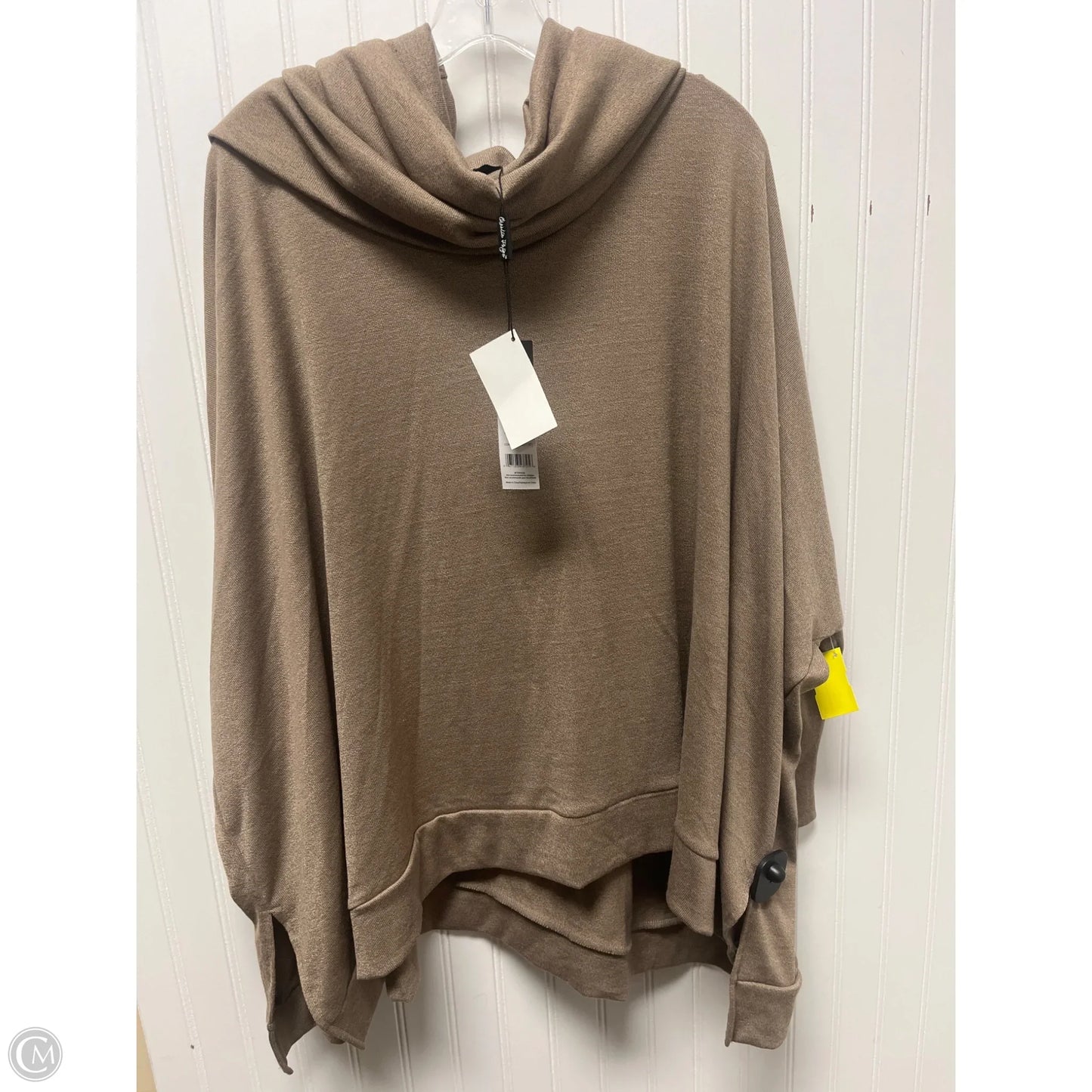 Poncho By Charlie Paige In Tan, Size: Osfm