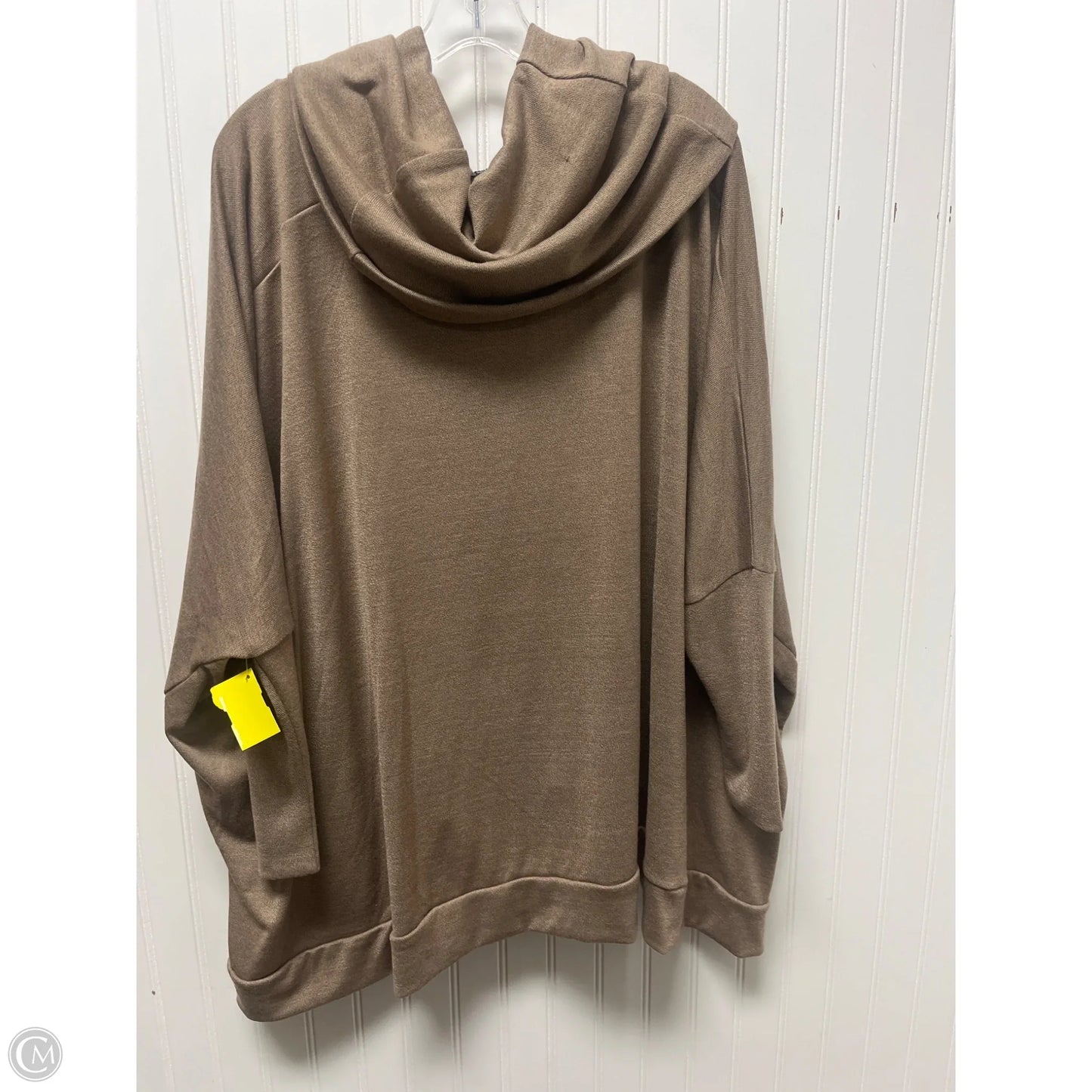 Poncho By Charlie Paige In Tan, Size: Osfm