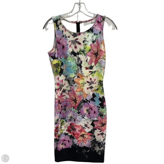 Dress Casual Midi By New York And Co In Floral Print, Size: Xs