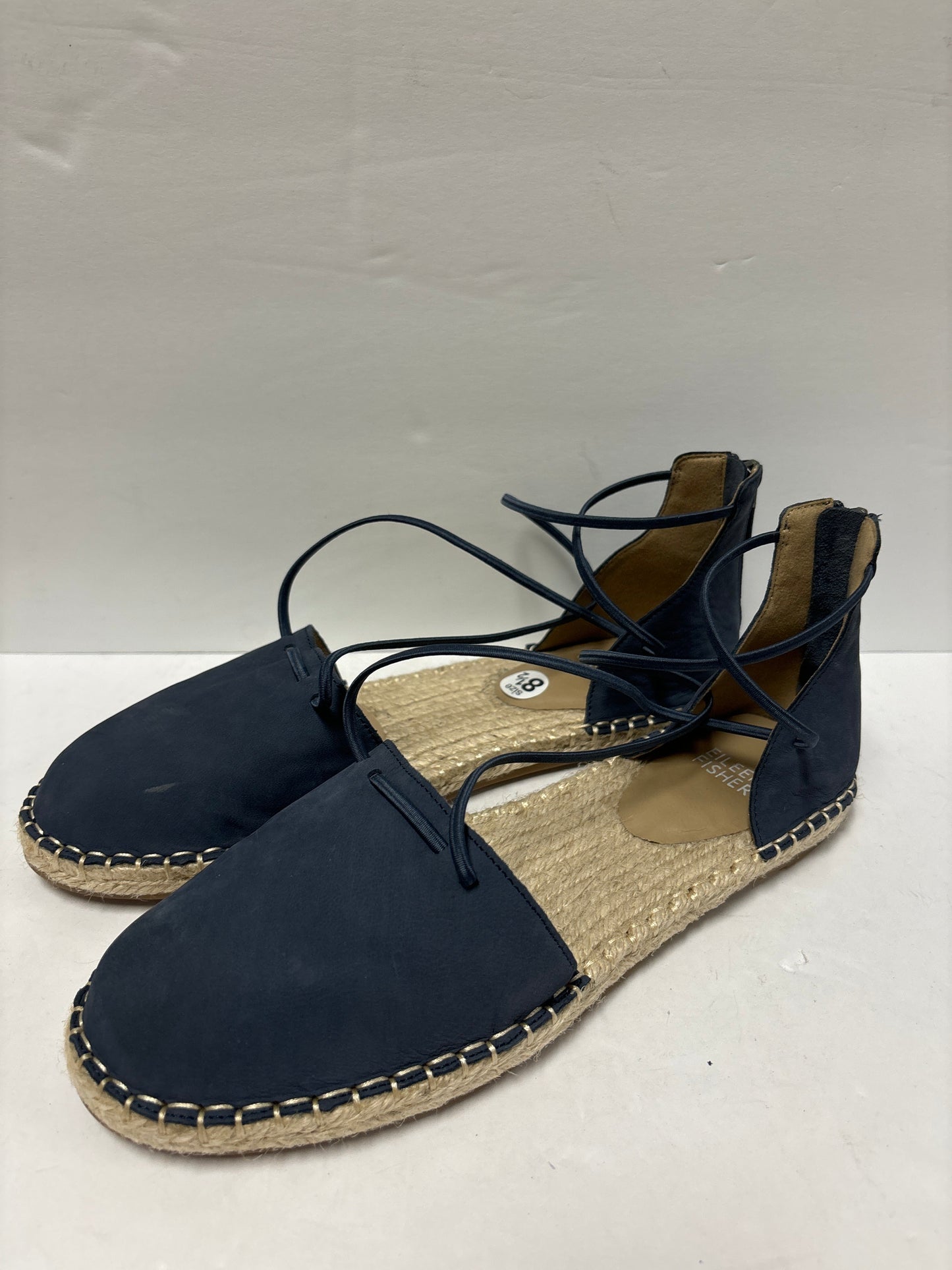 Blue Shoes Flats Eileen Fisher, Size 8.5