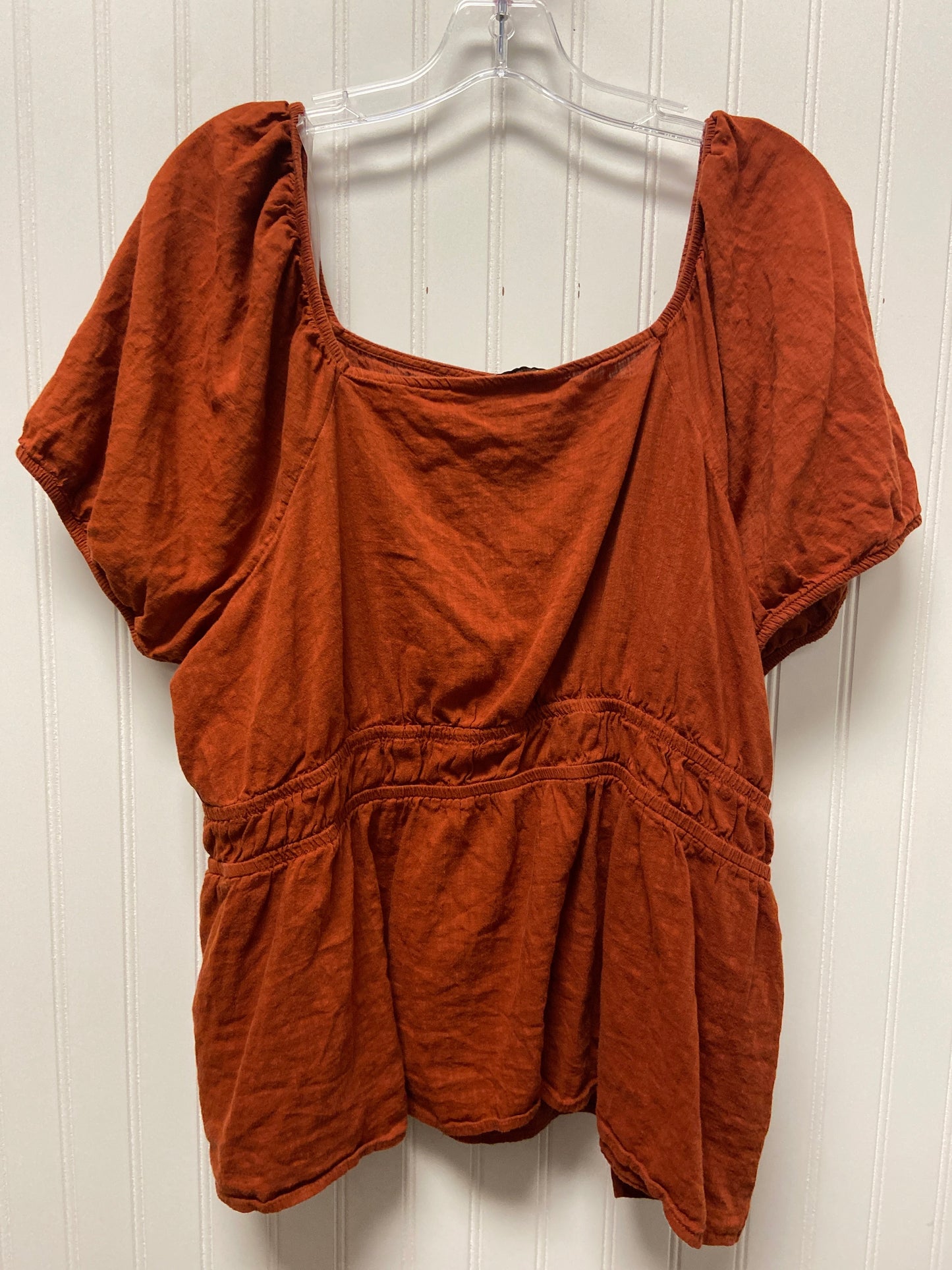 Orange Top Short Sleeve Sonoma, Size 2x