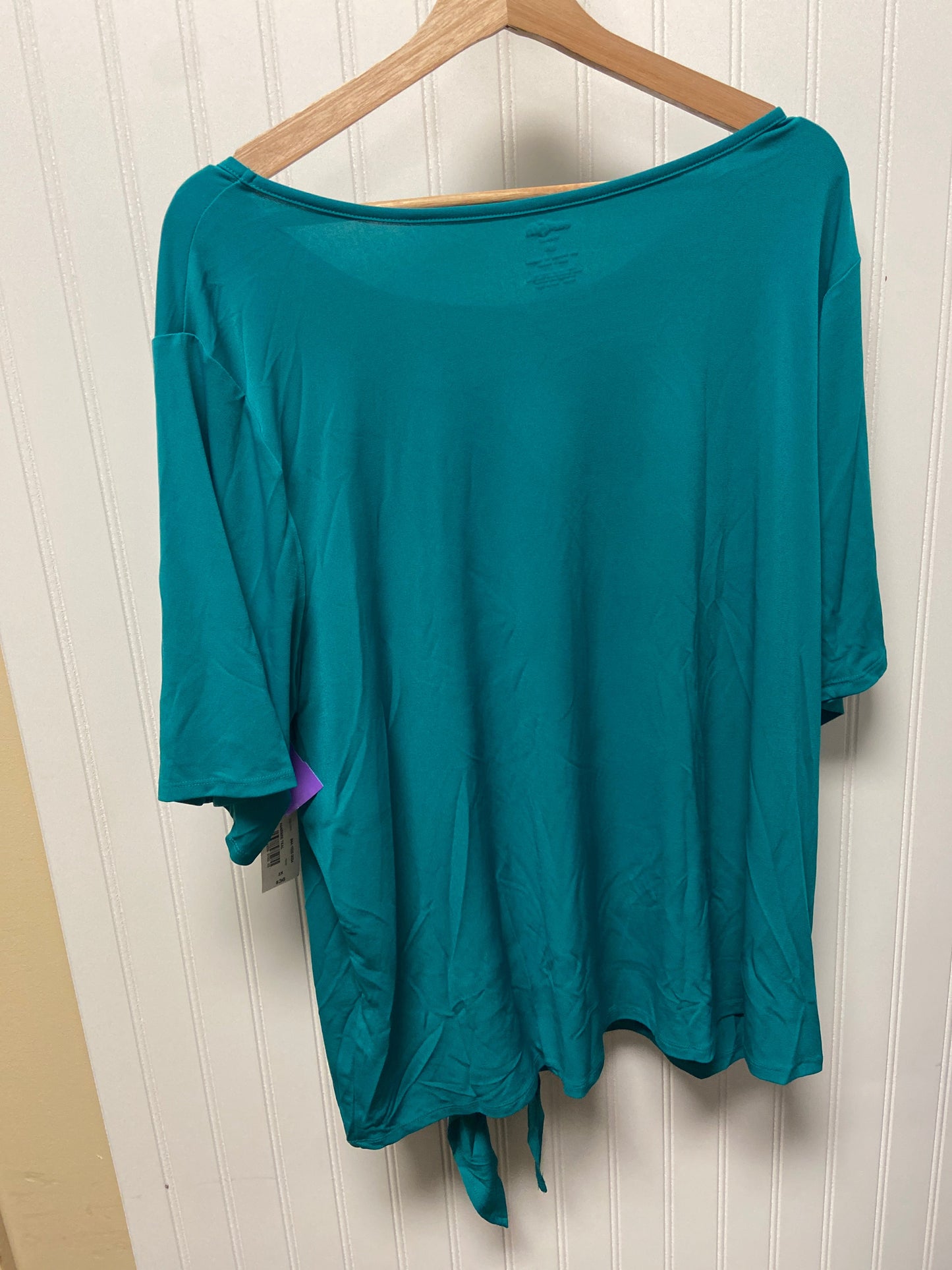 Teal Top Short Sleeve East 5th, Size 2x