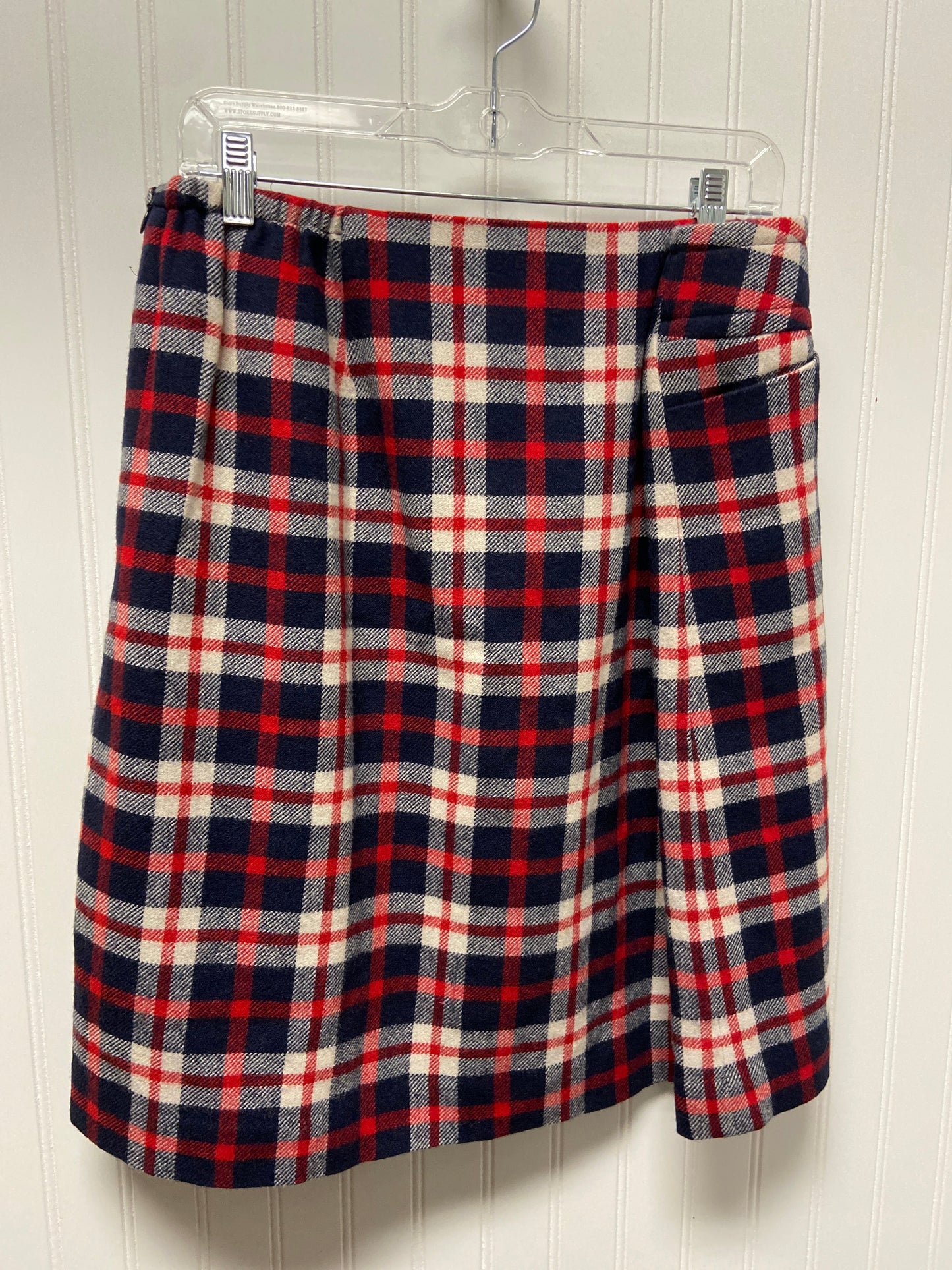 Plaid Pattern Skirt Midi Talbots, Size 16w