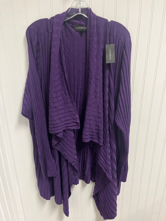 Cardigan By Lane Bryant In Purple, Size: 4x