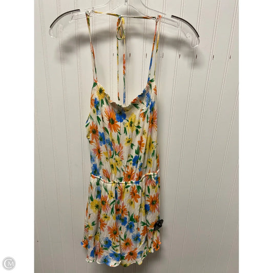 Romper By Clothes Mentor In Floral Print, Size: S