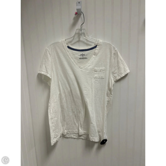 Top Short Sleeve By Tommy Hilfiger In White, Size: L