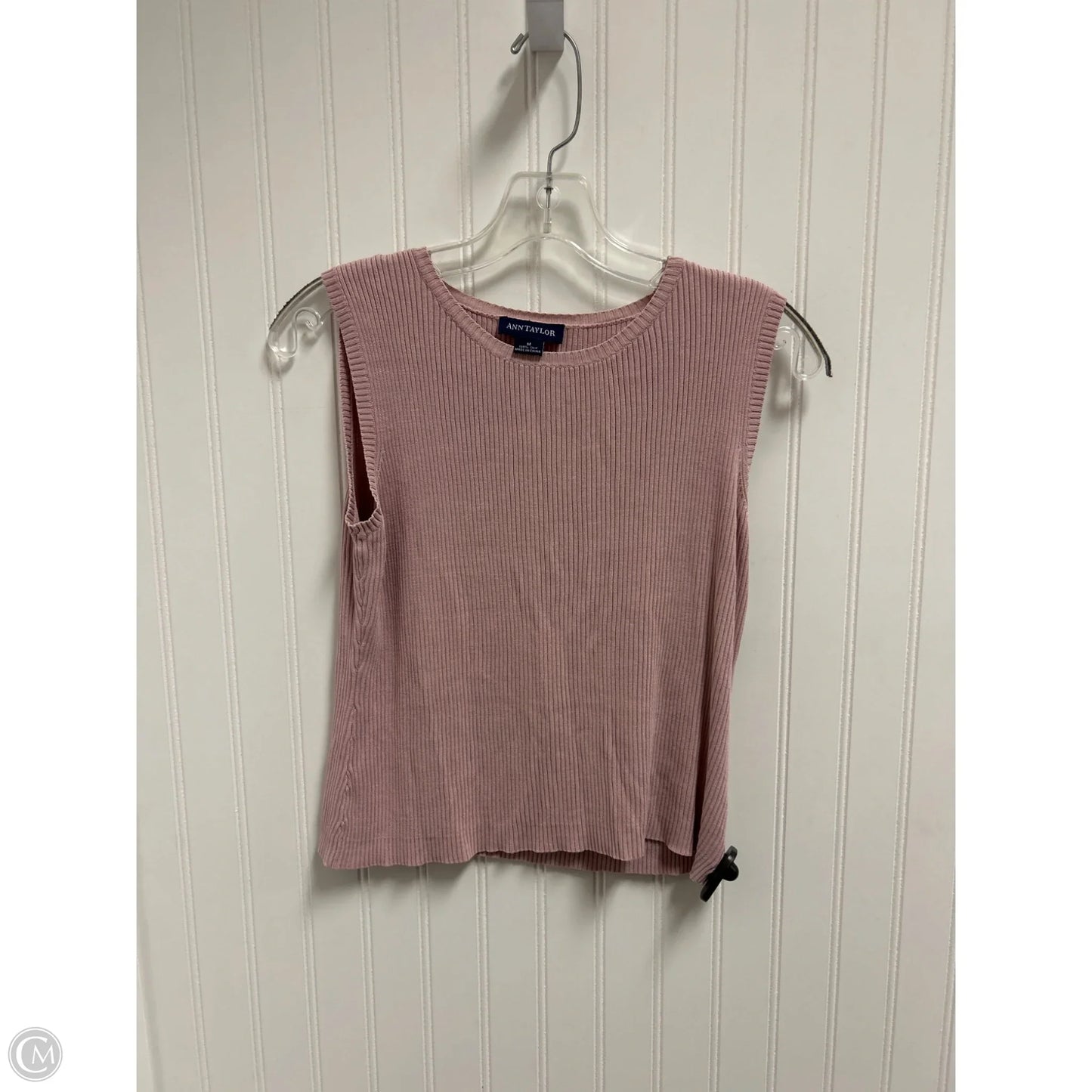 Top Sleeveless By Ann Taylor In Pink, Size: M