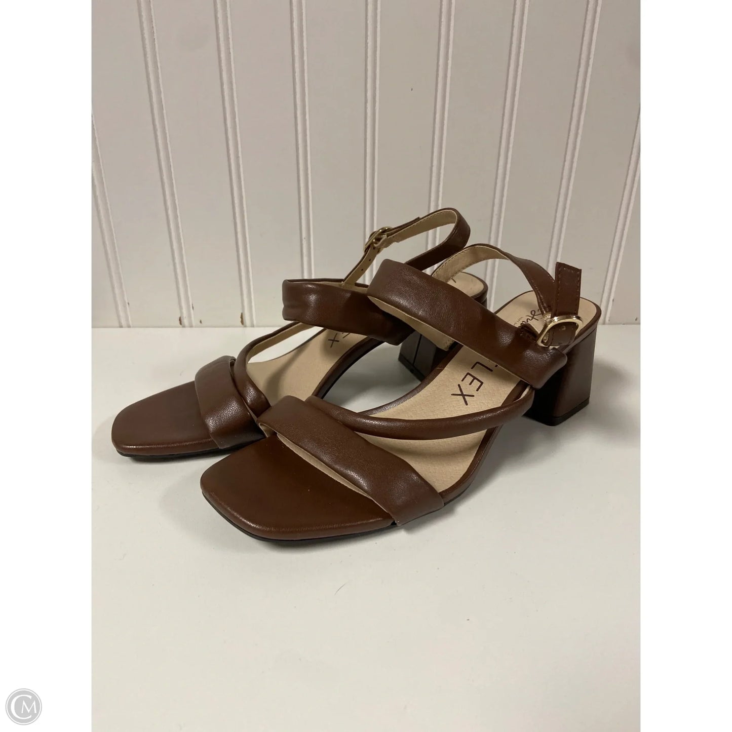 Shoes Heels Block By Life Stride In Brown, Size: 8