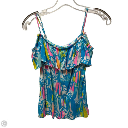 Top Sleeveless Designer By Lilly Pulitzer In Blue, Size: Xs