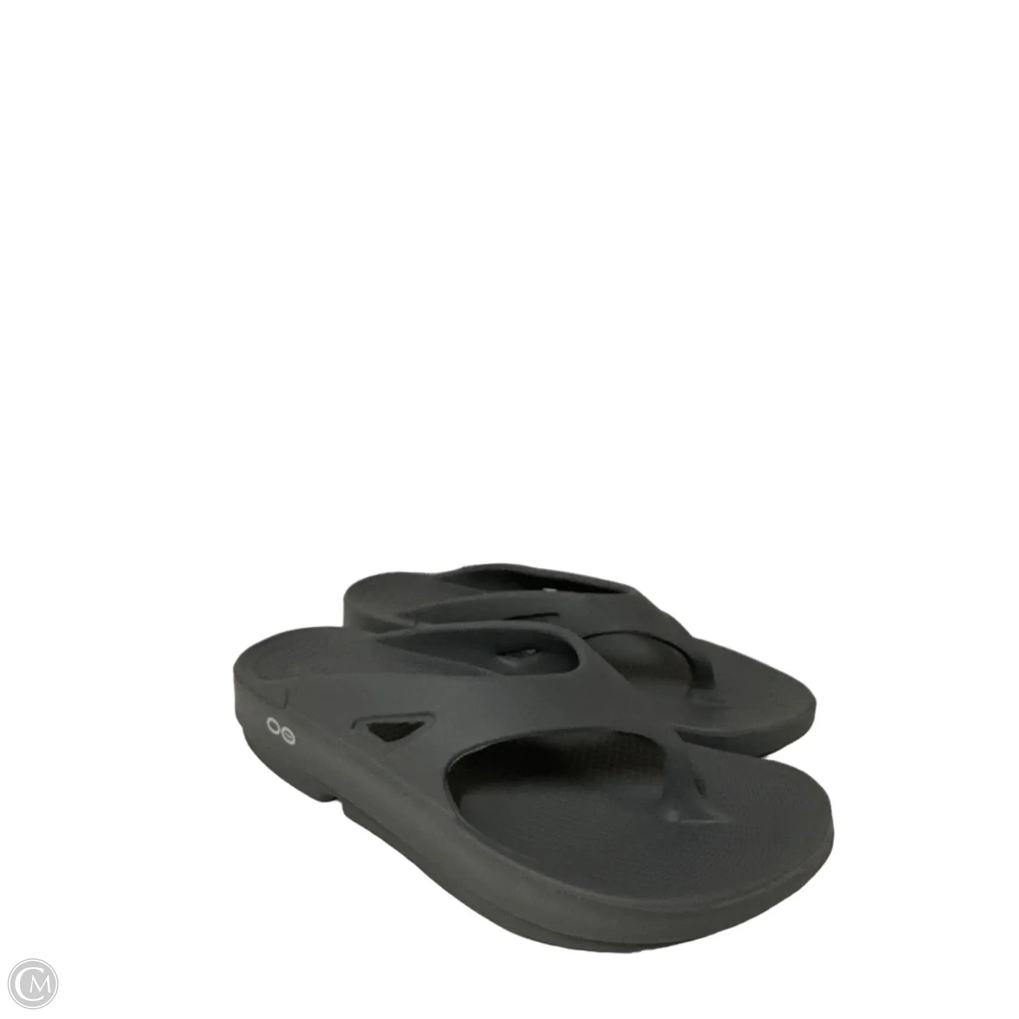 Sandals Flats By Oofos In Grey, Size: 7