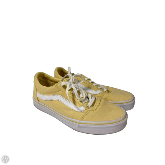 Shoes Flats By Vans In Yellow, Size: 8