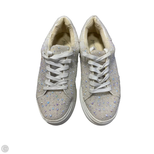 Shoes Sneakers By Betsey Johnson In White, Size: 8