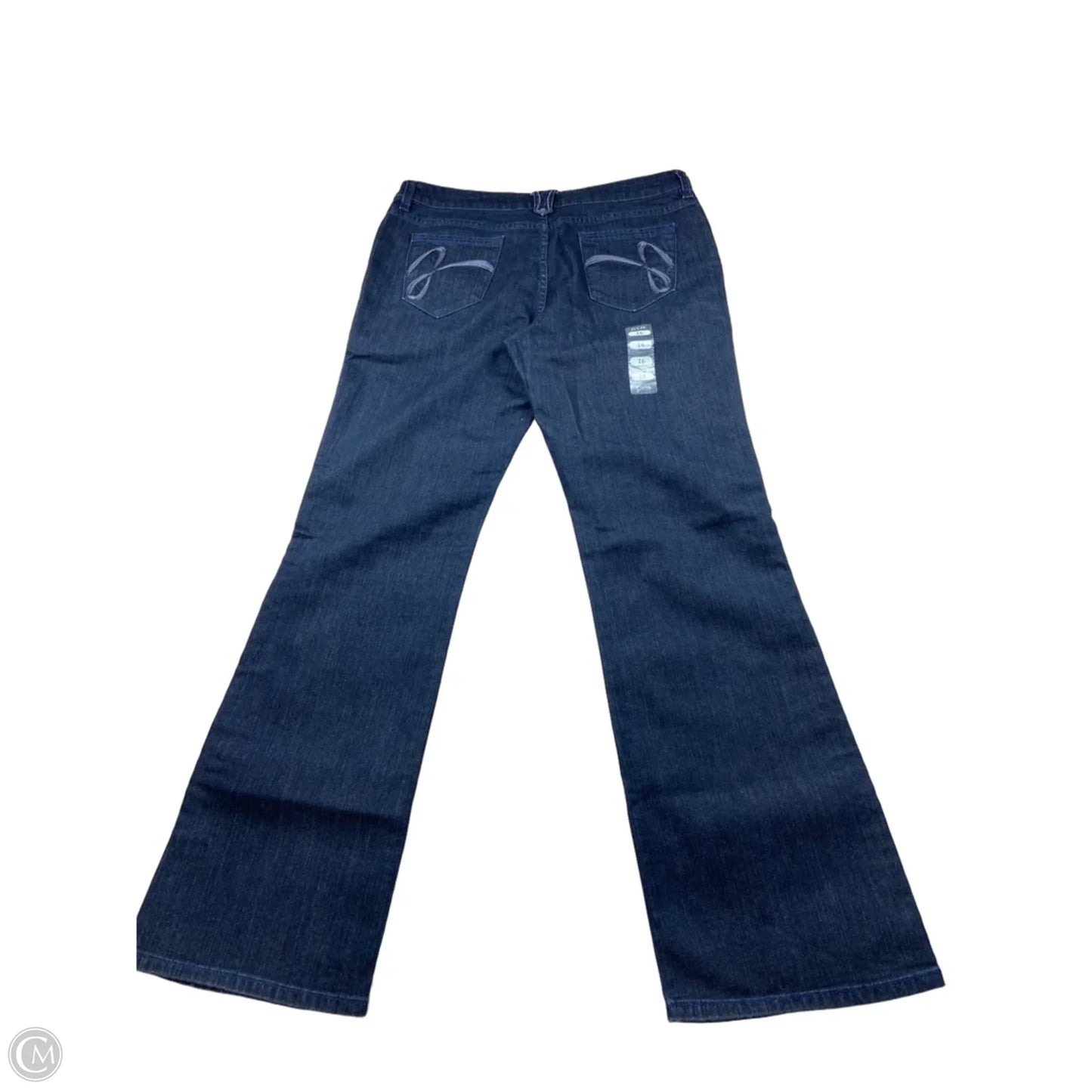 Jeans Boot Cut By Clothes Mentor In Blue Denim, Size: 16