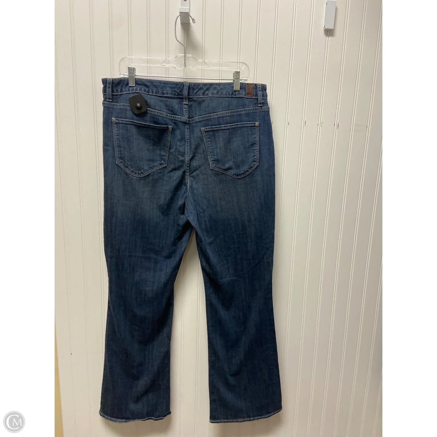 Jeans Straight By Simply Vera In Blue Denim, Size: 16
