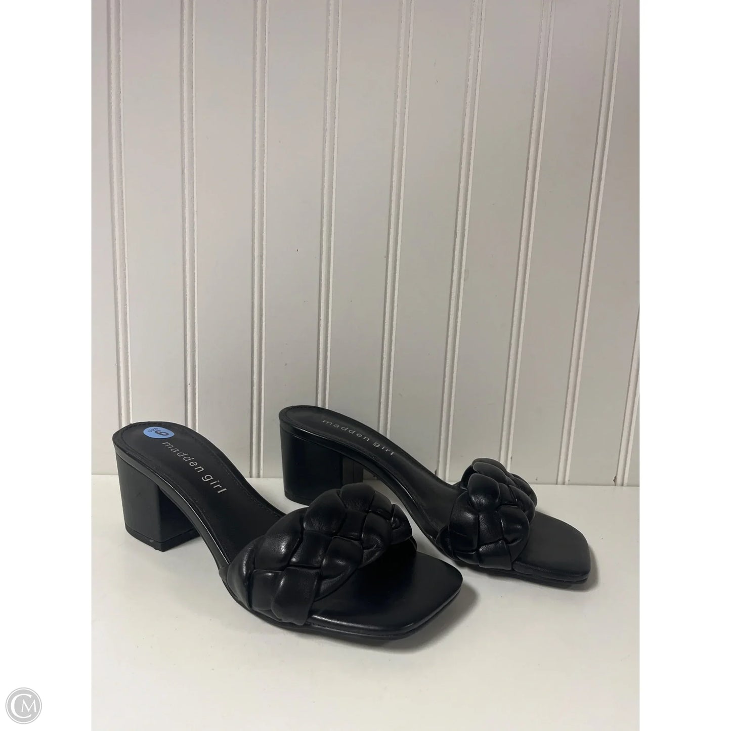 Sandals Heels Block By Madden Girl In Black, Size: 6