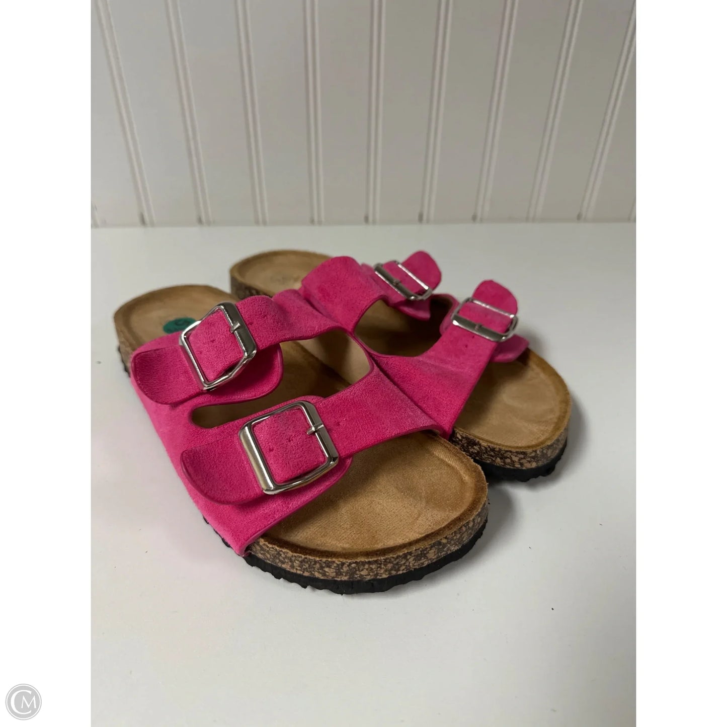 Sandals Flats By Clothes Mentor In Pink, Size: 5.5
