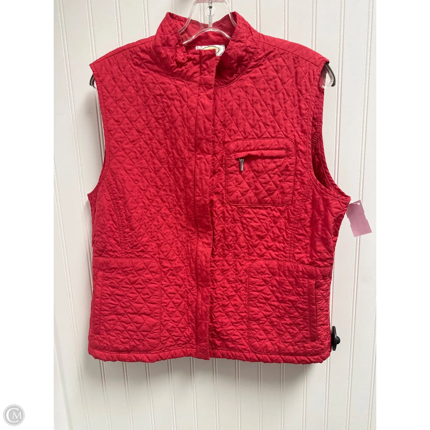 Vest Puffer & Quilted By Talbots In Red, Size: L