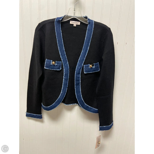 Cardigan By Nanette By Nanette Lepore In Black & Blue, Size: M