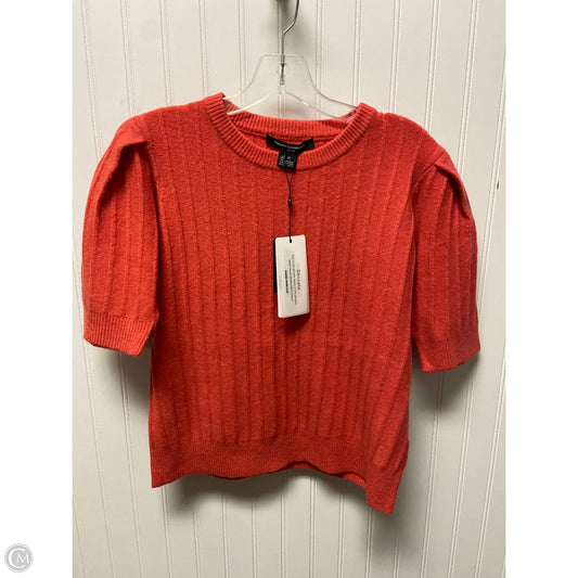 Sweater Short Sleeve By French Connection In Pink, Size: M