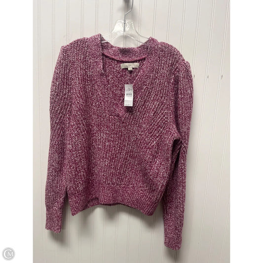 Sweater By Loft In Pink, Size: L