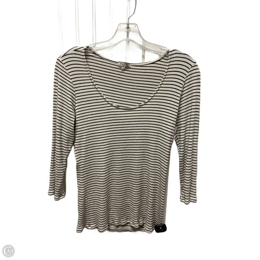 Top Long Sleeve By Froxx In Striped Pattern, Size: L