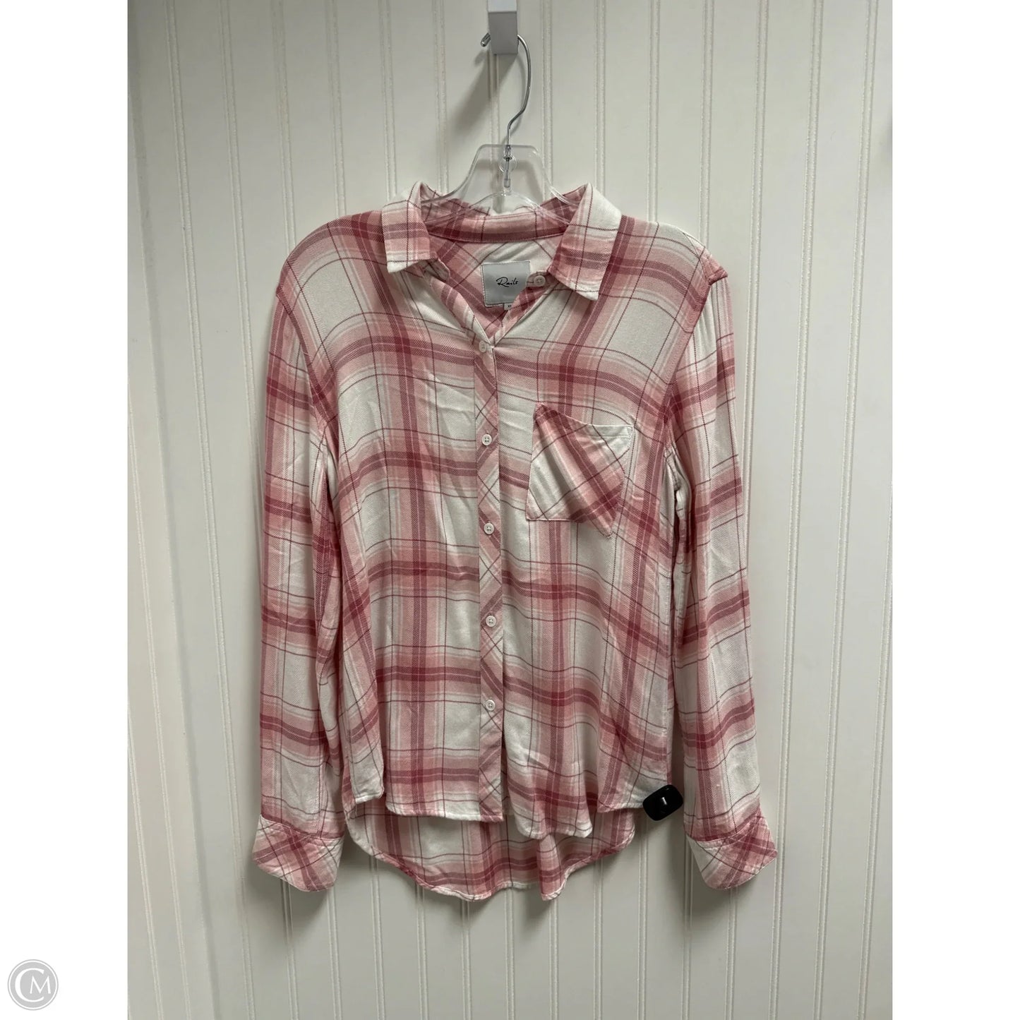 Top Long Sleeve By Rails In Pink, Size: Xs