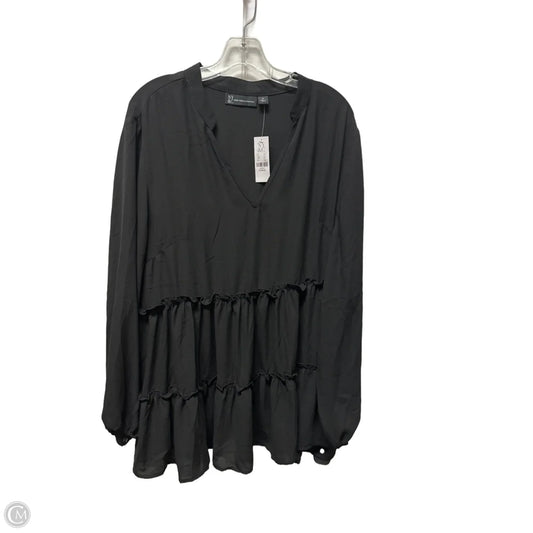 Tunic Long Sleeve By New York And Co In Black, Size: Xl