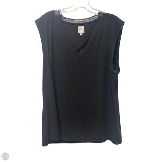 Top Sleeveless By Nic + Zoe In Black, Size: 1x