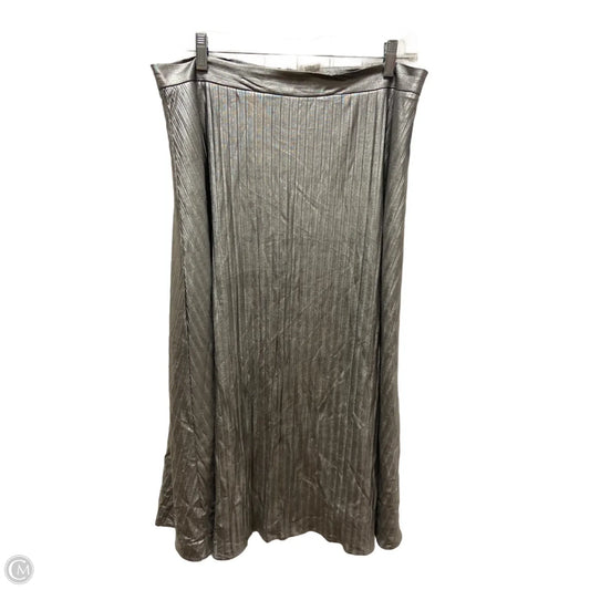 Skirt Maxi By Cremieux In Silver, Size: 12