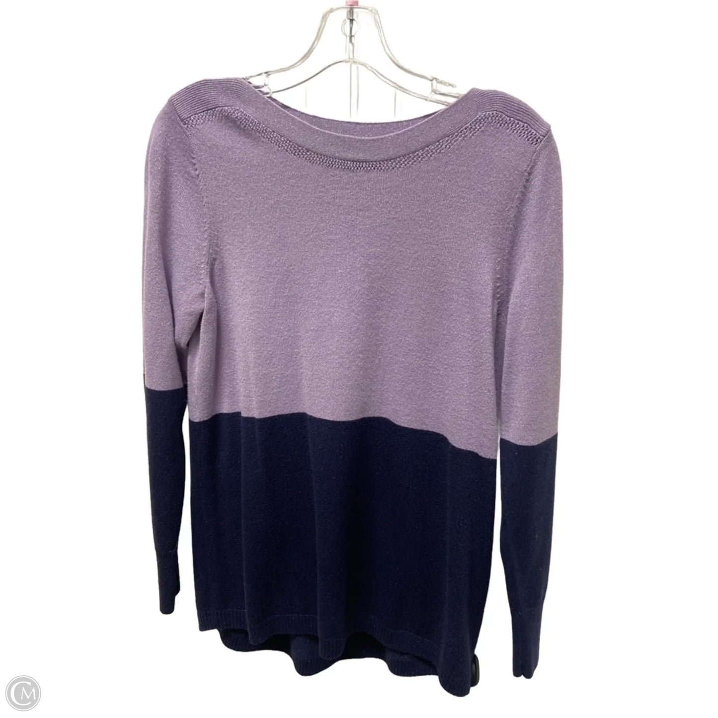 Sweater By Apt 9 In Blue & Purple, Size: M