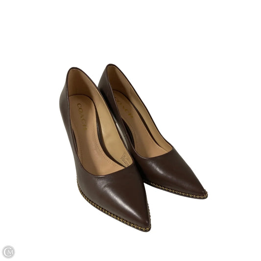Shoes Designer By Coach In Brown, Size: 7.5